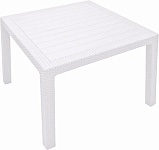 Стол (искусственный ротанг) Melody Quartet Table 95х95х75 cm белый