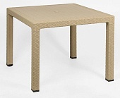 Стол (искусственный ротанг) Melody Quartet Table бежевый